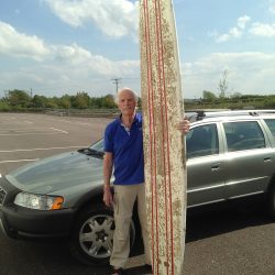Visitor donates rare 1960s Bill Bailey surfboard