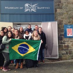 Students from Brazil visit surfing museum