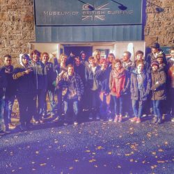 Surf science students visit Museum of British Surfing