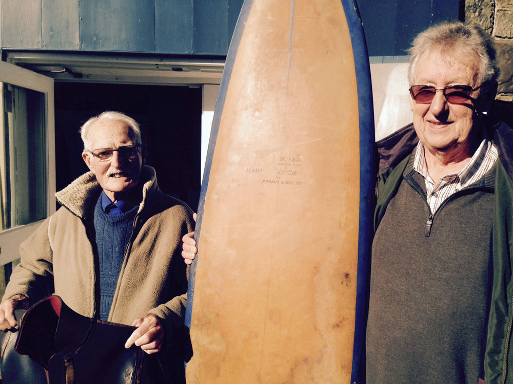 Surfer reunited with surfboard & shaper after 45 years!
