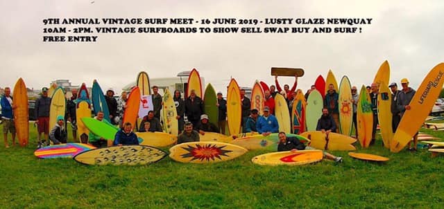 9th Lusty Glaze Vintage Surf Meet on 16th June