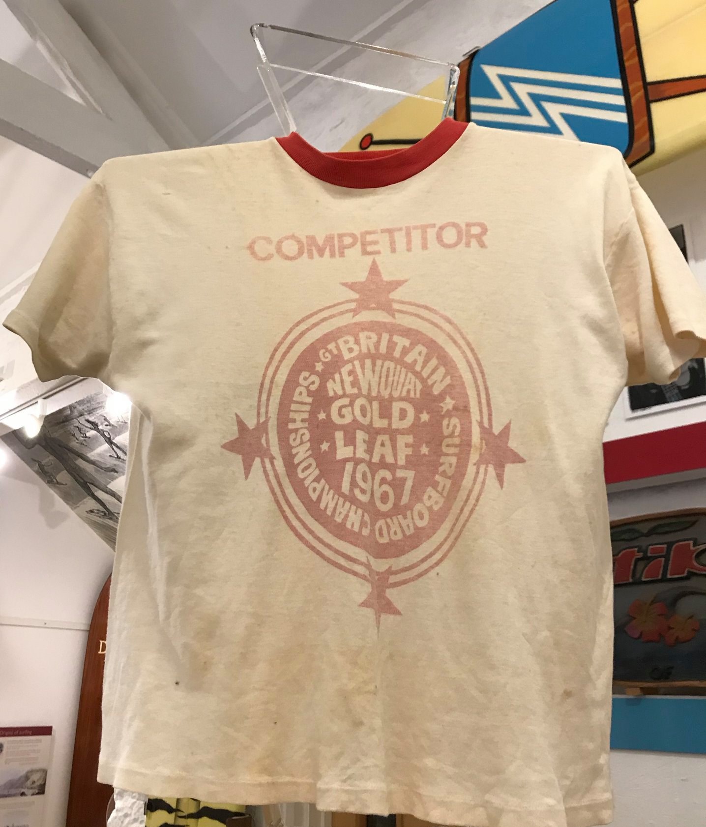 Original T-Shirt from First Surf Competitions Held at Fistral Beach